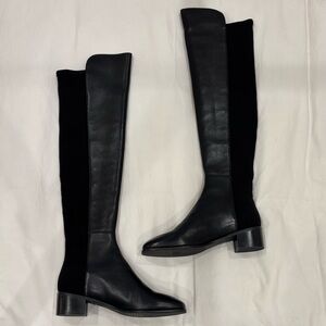 NWT Stuart Weitzman Black 5050 Leather Boots